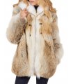 The Coyote Fur Parka Coat with Hood for Women