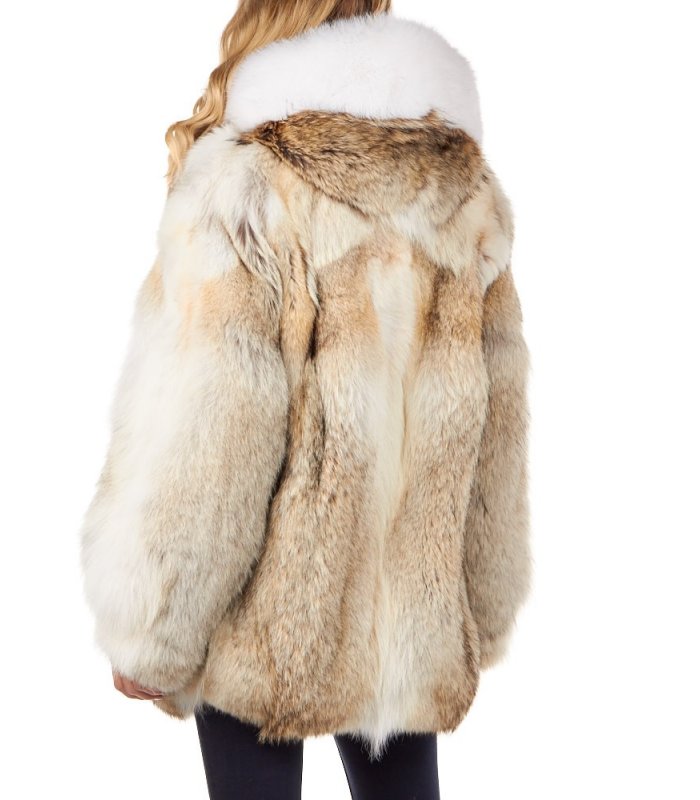 The Coyote Fur Parka Coat With Hood For, Coyote Fur Coat Hood