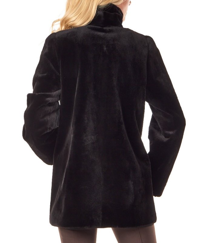 Ladies Sheared Mink Reversible Jacket: FurSource.com