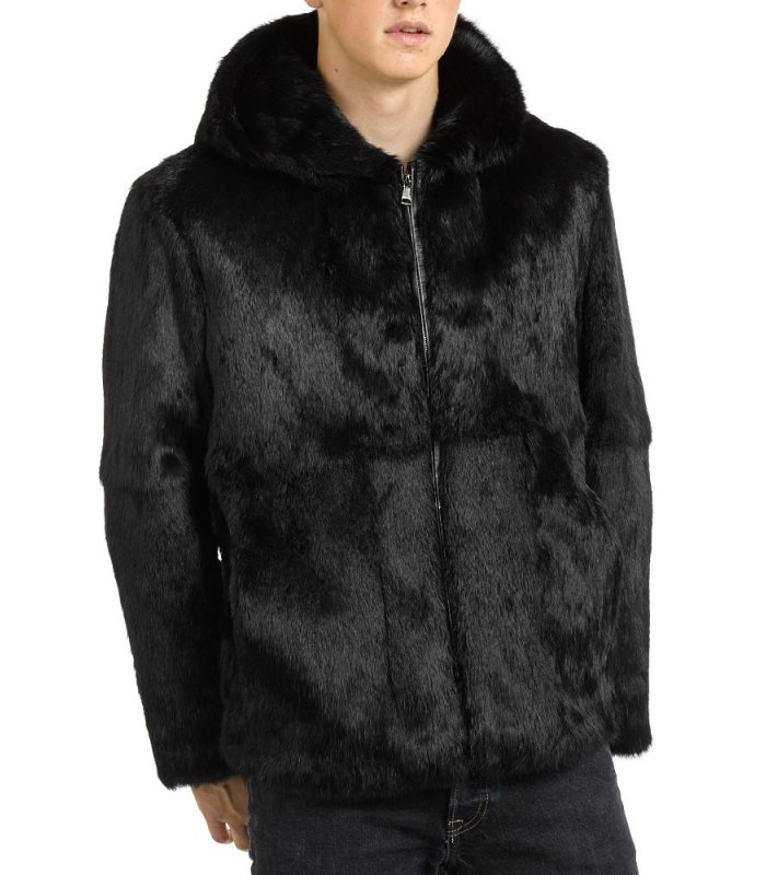 Men's Rabbit Fur Jacket: FurSource.com