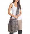 Silver Fox Fur Sling Bag