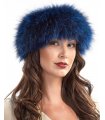 Sapphire Fox Fur Headband