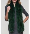 Emerald Knit Finn Raccoon Fur Scarf