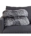 Full Pelt Silver Fox Fur Pillow