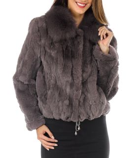 Outstanding Women’s Rabbit Fur Coat