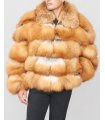 Red Fox Sectioned Fur Parka
