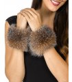 Fur Slap on Cuffs - Crystal Fox Fur