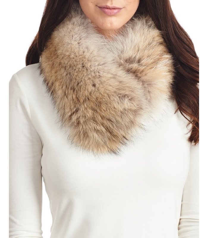 Fur Collar of Coyote Fur Accessories Scarves & Wraps Collars & Bibs 