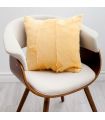 Yellow Cow Hide Pillow