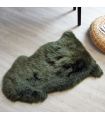 1 Pelt Cypress Green Sheep Fur Rug (Single)