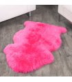1 Piece Pink Sheep Fur Rug (Single)
