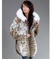 The Lynx Fur Parka Coat with Hood for Women